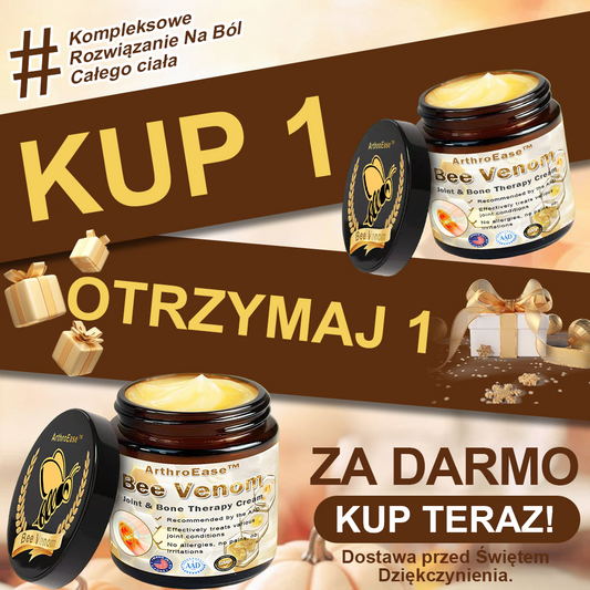 ArthroEase™ Krem z Jadem Pszczelim na Zapalenie Stawów (Szczególnie dla osób starszych, zalecany przez AAOS)🐝🎁